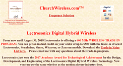 Desktop Screenshot of churchwireless.com