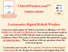 Tablet Screenshot of churchwireless.com